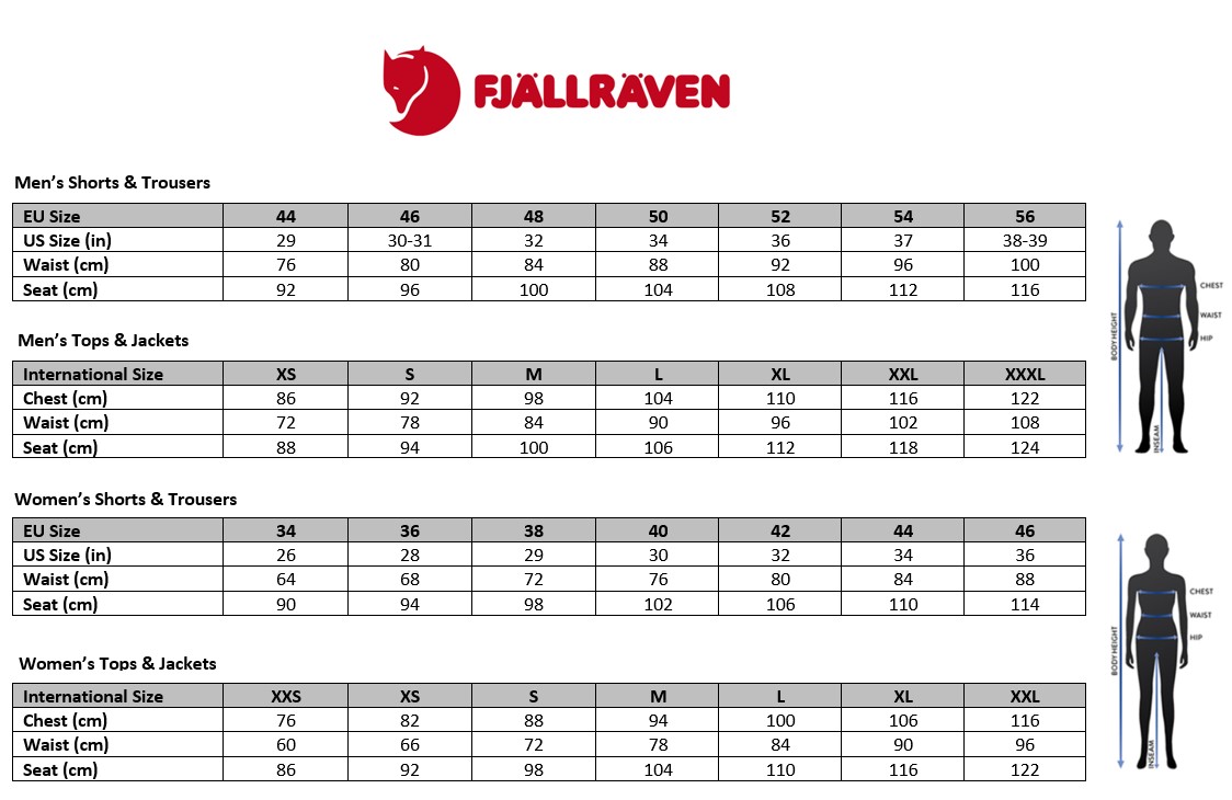 Fjallraven vidda pro trousers fashion sizing